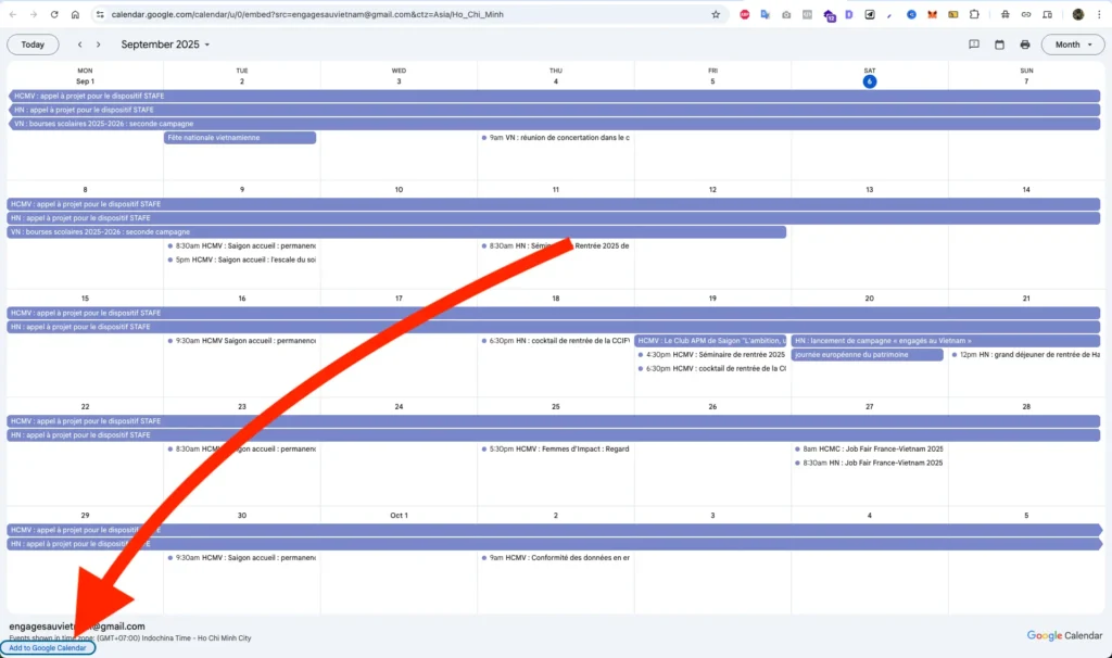 Add To Calendar Google