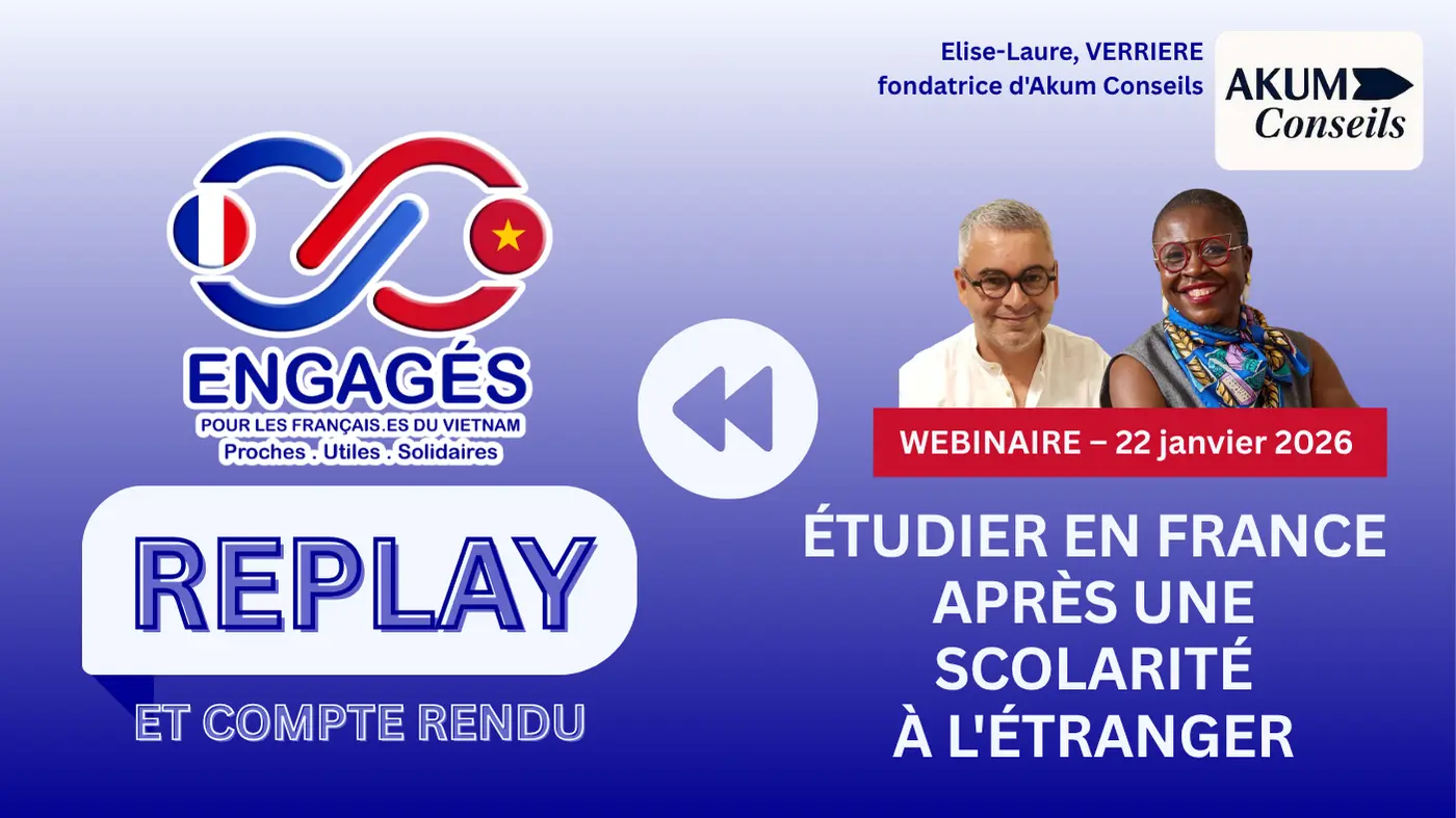 Replay du webinaire Etudier en France apres une scolarite a letranger