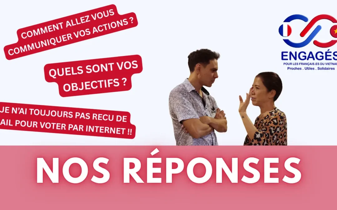 Communication de nos actions, objectifs de notre liste et problème d’email non reçu pour voter par internet