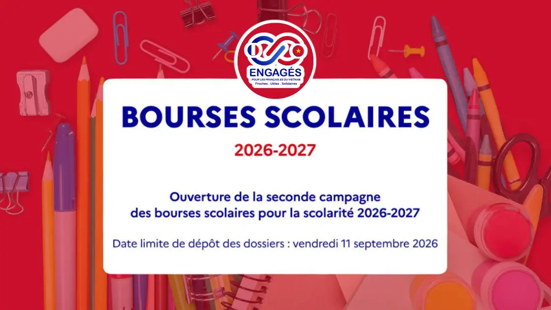 Bourses scolaires 2026-2027 au Vietnam : 2e campagne ouverte